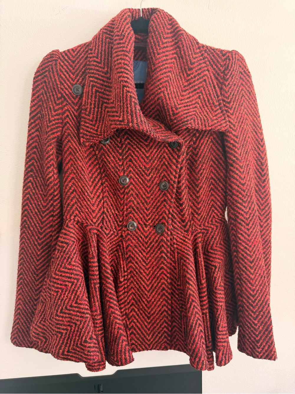 Vintage Free People Peplum Peacoat